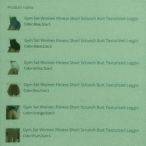 Brand New Fitness Scrunch Butt Textured Shorts